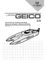 ProBoat Miss Geico 29 PRB4100B Owner'S Manual preview