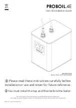 PROBOIL PROBOIL.4E User'S Installation Manual preview