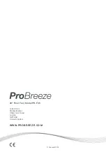 Предварительный просмотр 24 страницы ProBreeze 5060596020061 Instruction Manual