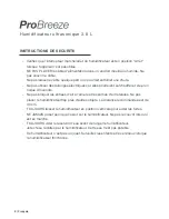 Предварительный просмотр 10 страницы ProBreeze PB-07-EU Instruction Manual