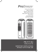 ProBreeze PB-F17-EU Instruction Manual предпросмотр