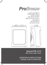 ProBreeze PB-H12 Instruction Manual preview