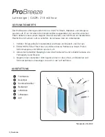 Предварительный просмотр 6 страницы ProBreeze PB-P01F Instruction Manual