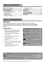 Предварительный просмотр 2 страницы Probrite FSXD30-PC-4K-BZ Installation, Usage, & Care Manual