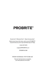 Предварительный просмотр 12 страницы Probrite Fusion X FSNX15-5CCT-BZ Installation, Usage, & Care Manual