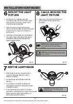 Предварительный просмотр 8 страницы Probrite STELLAR FSXD30-MS-4K-BZ Installation, Usage, & Care Manual