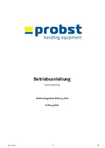 Предварительный просмотр 5 страницы probst 4400.0184 Operating Instructions Manual