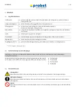 Preview for 9 page of probst 51400036 Operating Instructions Manual