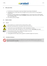 Preview for 8 page of probst 51700004 Operating Instructions Manual