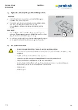 Предварительный просмотр 20 страницы probst 52400043 Operating Instructions Manual