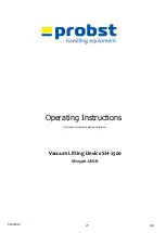 Предварительный просмотр 83 страницы probst 52400043 Operating Instructions Manual