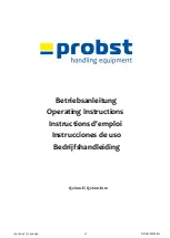 Preview for 1 page of probst 52400045 Operating Instructions Manual