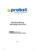 Предварительный просмотр 1 страницы probst 5310.0120 Operating Instructions Manual