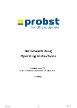 Preview for 1 page of probst 5310.0362 Operating Instructions Manual