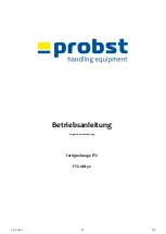 Preview for 5 page of probst 5310.0362 Operating Instructions Manual