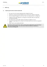 Preview for 20 page of probst 5310.0362 Operating Instructions Manual