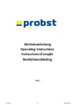 probst 53100347 Operating Instructions Manual предпросмотр