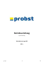 Предварительный просмотр 5 страницы probst 53100347 Operating Instructions Manual