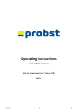 Предварительный просмотр 33 страницы probst 53100347 Operating Instructions Manual