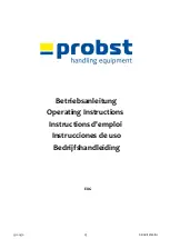 Предварительный просмотр 1 страницы probst 53100370 Operating Instructions Manual