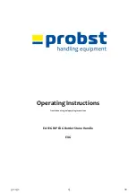 Предварительный просмотр 29 страницы probst 53100370 Operating Instructions Manual