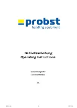 Предварительный просмотр 1 страницы probst 5720.0020 Operating Instructions Manual