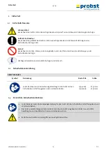 Preview for 6 page of probst 585000010 Operating Instructions Manual