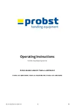 Preview for 19 page of probst 585000010 Operating Instructions Manual