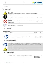 Preview for 22 page of probst 585000010 Operating Instructions Manual