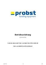 Предварительный просмотр 3 страницы probst 58500014 Operating Instructions Manual