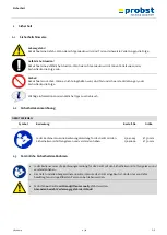 Предварительный просмотр 6 страницы probst 58500014 Operating Instructions Manual