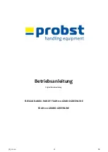 Preview for 3 page of probst 58500016 Operating Instructions Manual