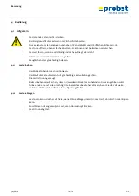 Preview for 12 page of probst 58500016 Operating Instructions Manual