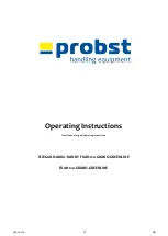 Preview for 19 page of probst 58500016 Operating Instructions Manual