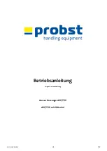 Предварительный просмотр 5 страницы probst ASZ Operating Instructions Manual