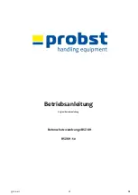 Предварительный просмотр 5 страницы probst BSZ-KH Series Operating Instructions Manual