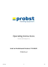 Предварительный просмотр 33 страницы probst FTZ-MULTI Operating Instructions Manual