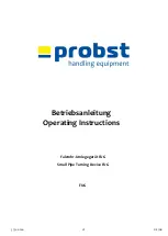 probst FUG Operating Instructions Manual предпросмотр