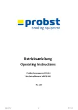 Preview for 1 page of probst FVZ-UNI Operating Instructions Manual