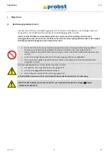 Preview for 12 page of probst FVZ-UNI Operating Instructions Manual