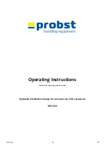 Предварительный просмотр 51 страницы probst HVZ-ECO Operating Instructions Manual