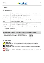 Предварительный просмотр 9 страницы probst HVZ-LIGHT Operating Instructions Manual