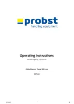 Preview for 25 page of probst KKV-200 Operating Instructions Manual