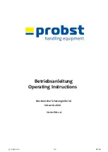 Preview for 1 page of probst SG-80-PGL2-A Operating Instructions Manual