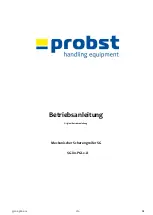 Preview for 5 page of probst SG-80-PGL2-A Operating Instructions Manual