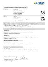 Preview for 35 page of probst SG-80-PGL2-A Operating Instructions Manual