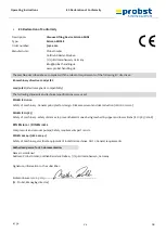 Preview for 5 page of probst SH-1000-MINI Operating Instructions Manual