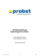 Preview for 1 page of probst SH-3500-B Operating Instructions Manual