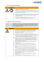 Preview for 13 page of probst SH-3500-B Operating Instructions Manual