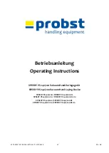 Предварительный просмотр 1 страницы probst SPEEDY VS-140/200 Operating Instructions Manual